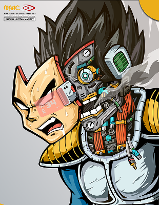 MAAC Bhopal student working on VFX project